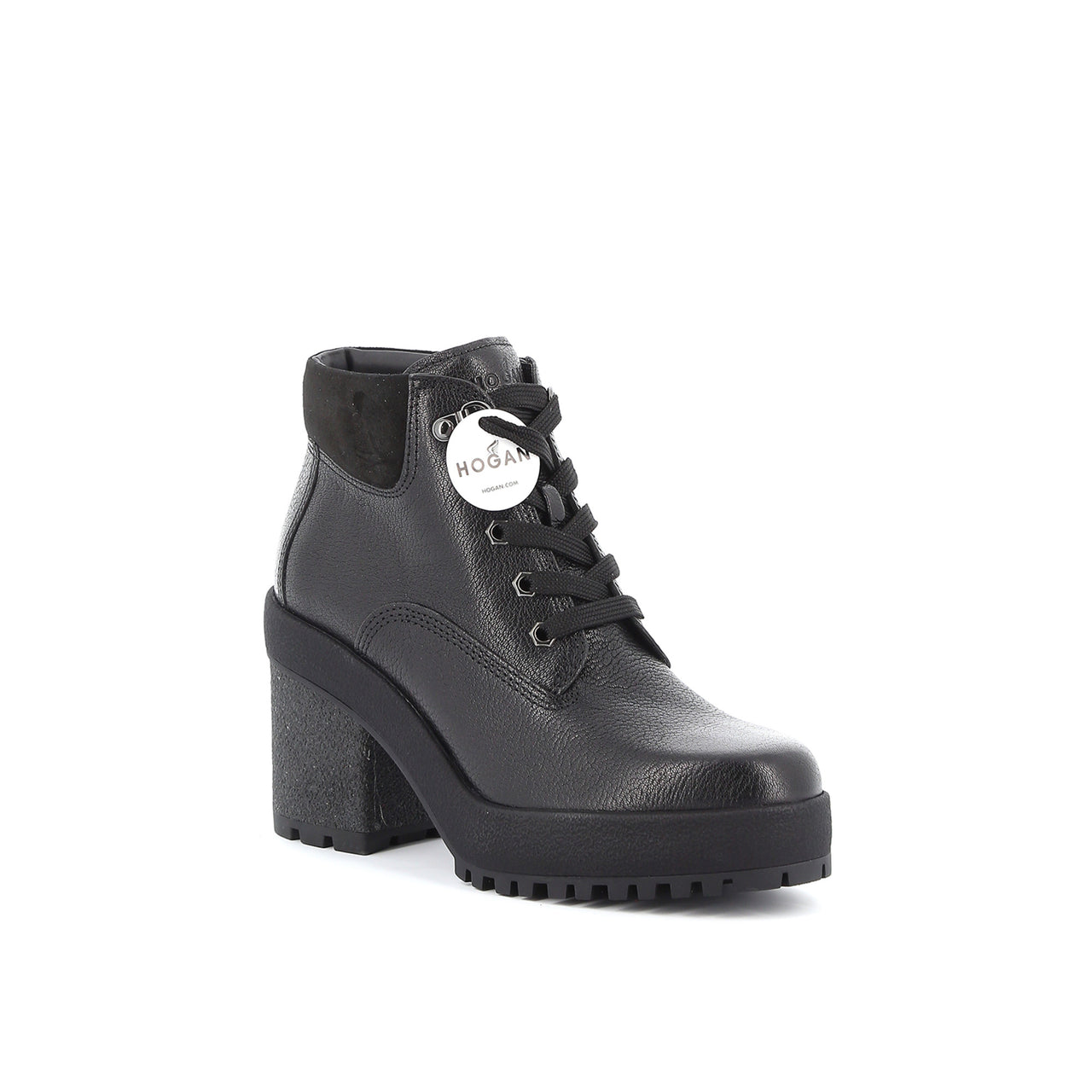 Hogan H475 Grained Leather Ankle Boots