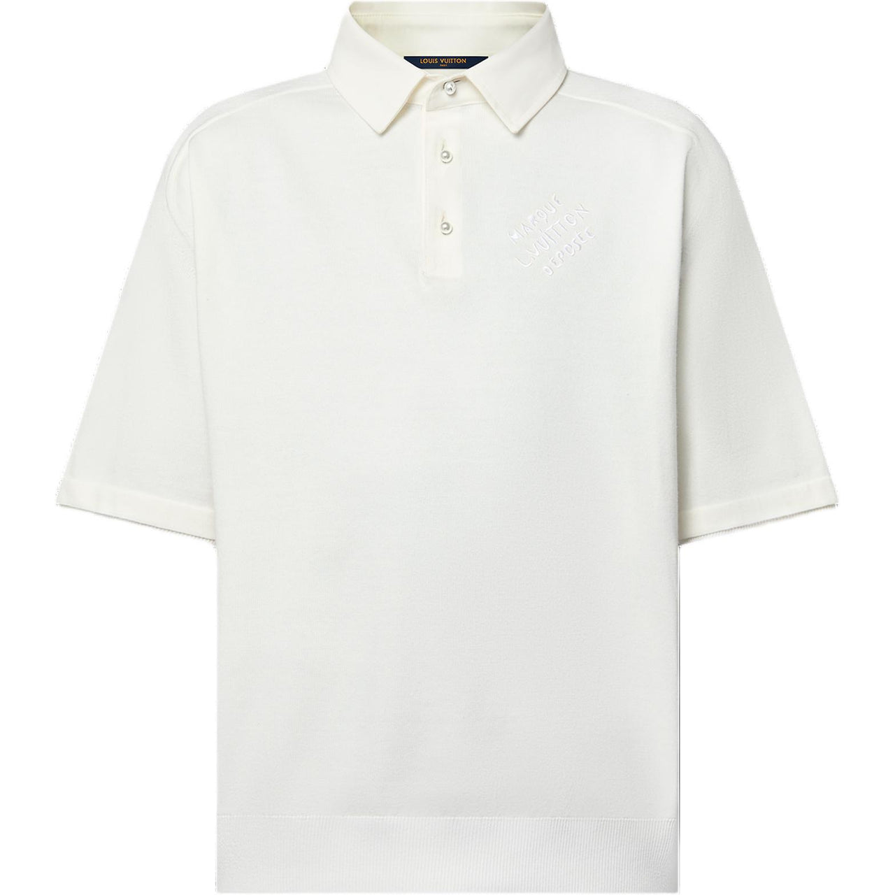 LOUIS VUITTON SS24 Polo Shirt Men's White