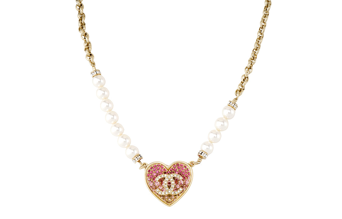 CHANEL Necklaces Women's Gold