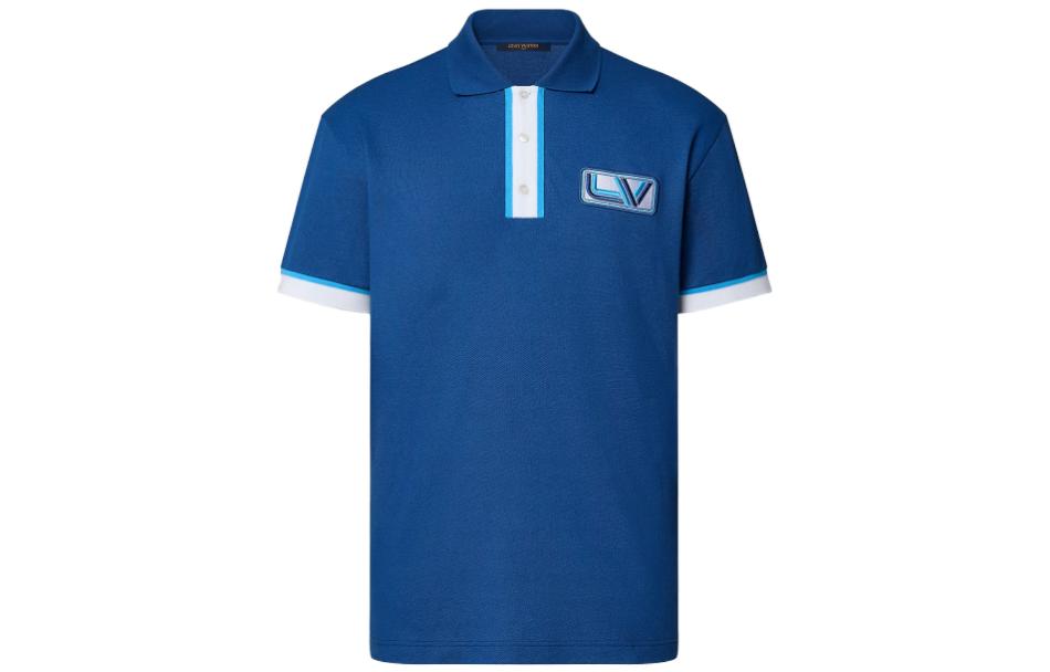 LOUIS VUITTON FW23 Polo Shirt Men's Blue