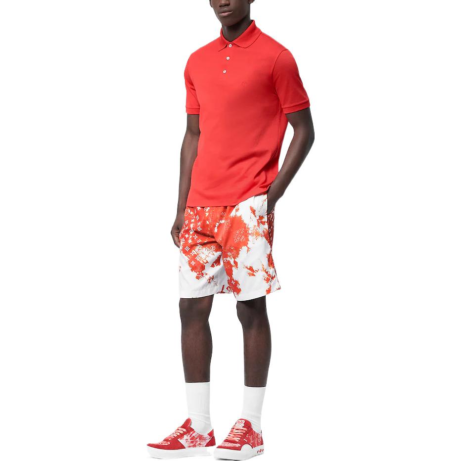 LOUIS VUITTON FW22 Polo Shirt Men's Orange