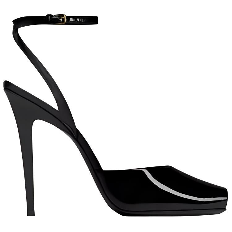 SAINT LAURENT Strap Sandals 11cm Women's Black