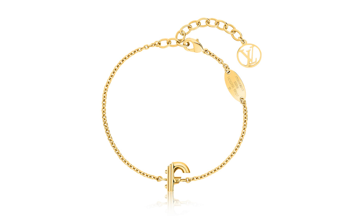 LOUIS VUITTON Lv & Me Bracelet Letter F