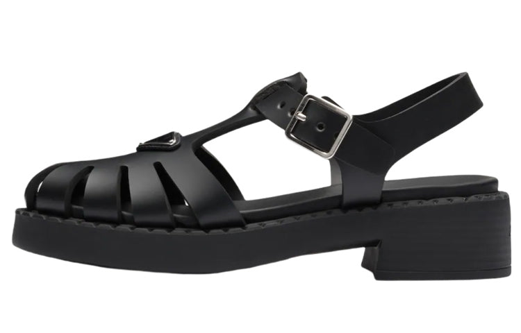 PRADA Roman Sandals Women's Black