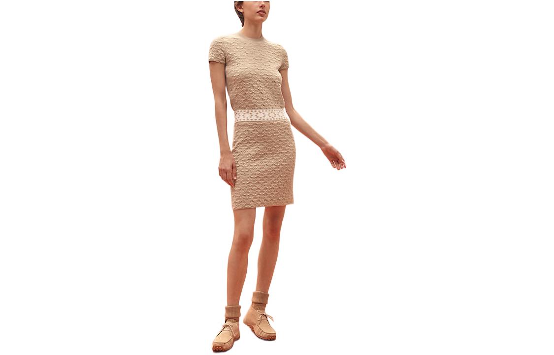 HERMES Casual Short Skirts Women's Ecru