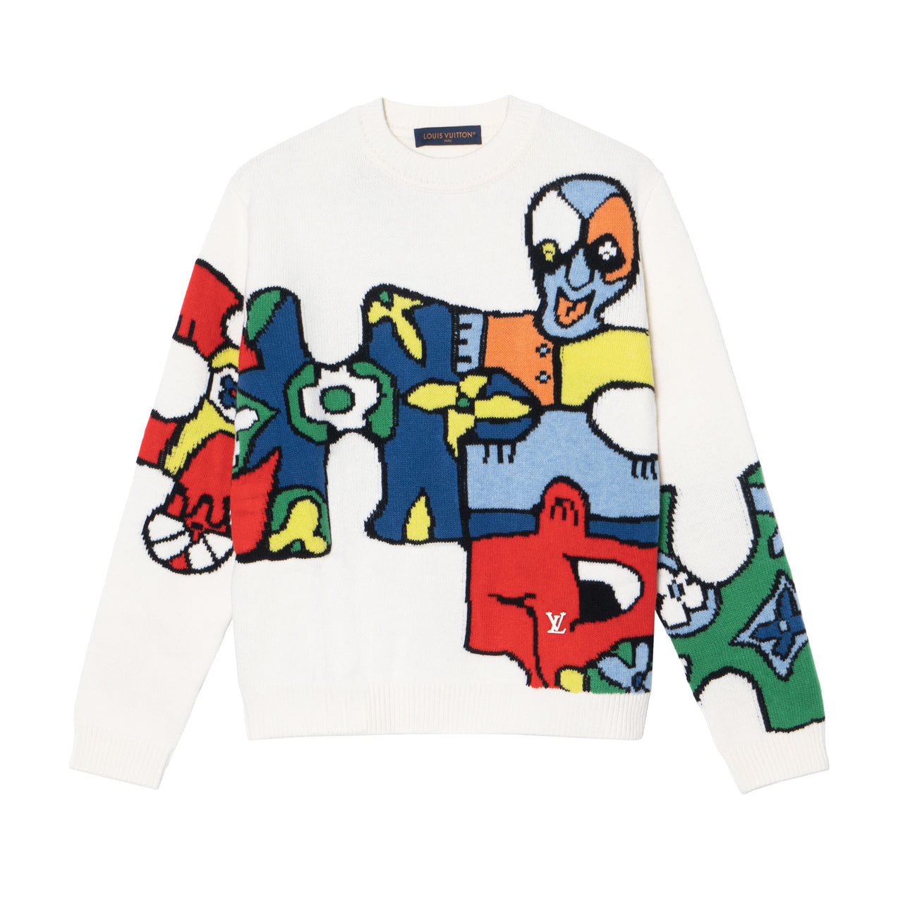 LOUIS VUITTON Lv Puzzle Jacquard Crewneck