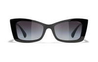 CHANEL Plate Frame Acetate Butterfly Sunglasses Women's