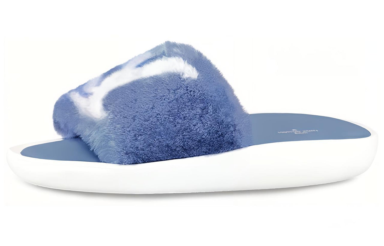 LOUIS VUITTON Sunbath Slide Slippers Women's Blue