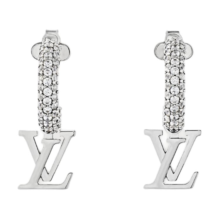LOUIS VUITTON Metal Earrings Women's Silver