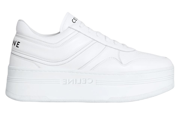 CELINE Blocks Wedge Optic White Women's'ss