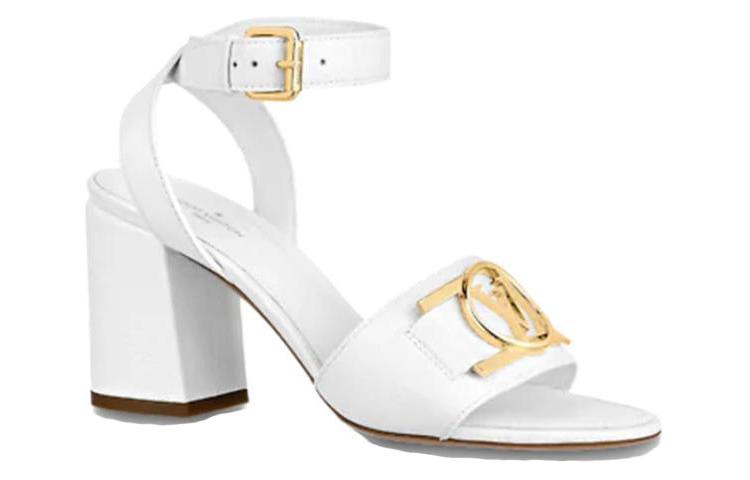 LOUIS VUITTON Lock It Strap Sandals Women's White