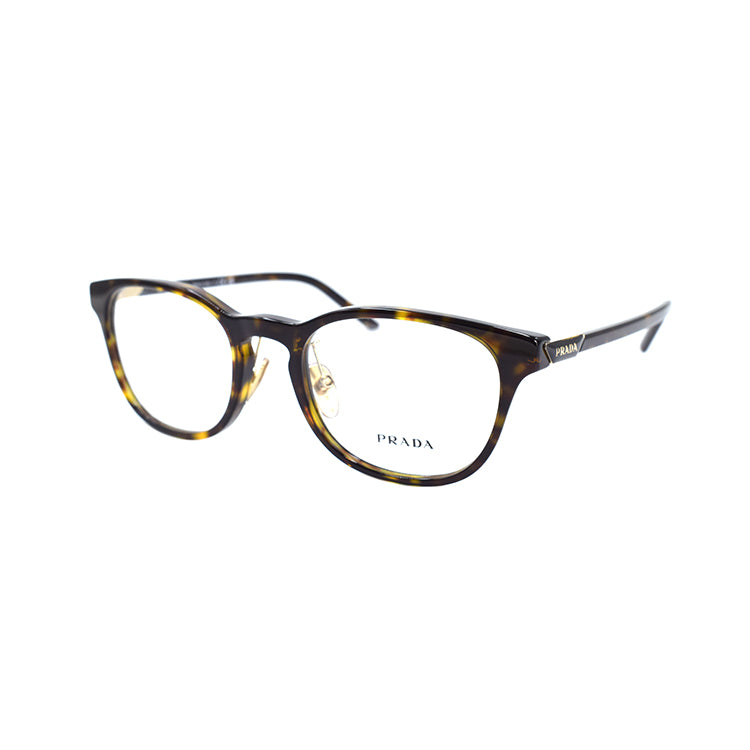 PRADA Plate Frame Oval Eyeglass Frames Women's Tortoiseshell