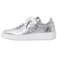 CHANEL Skateboard Shoes Women's Silver