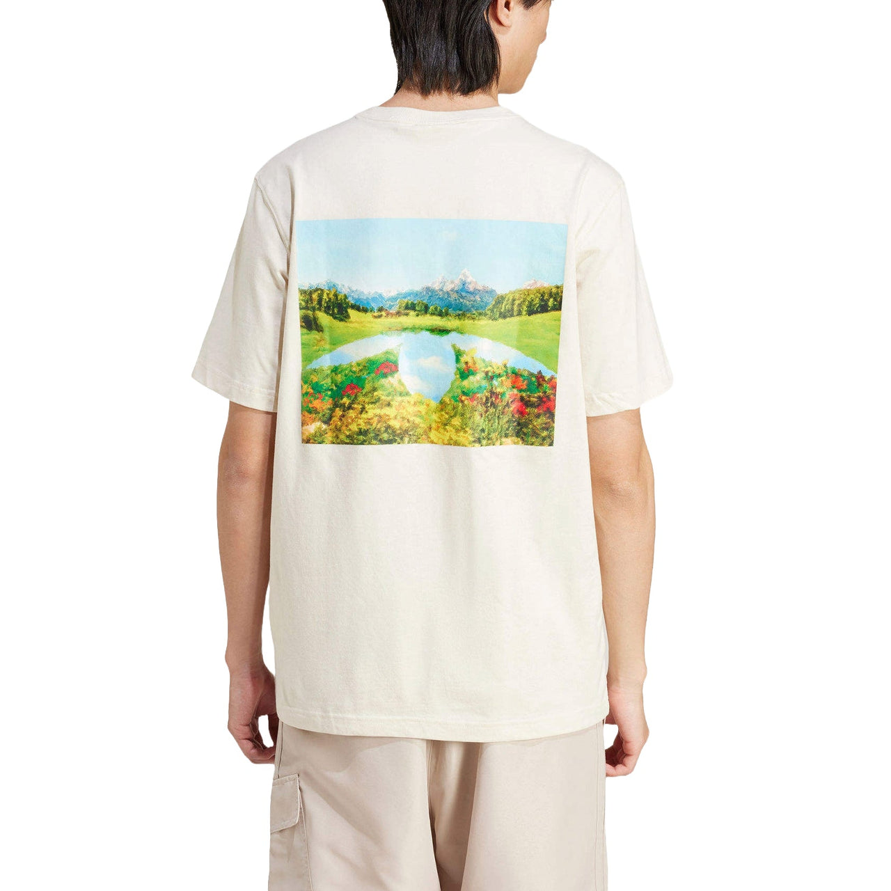 adidas Graphic T-shirt Asia Sizing 'Beige' JF2853