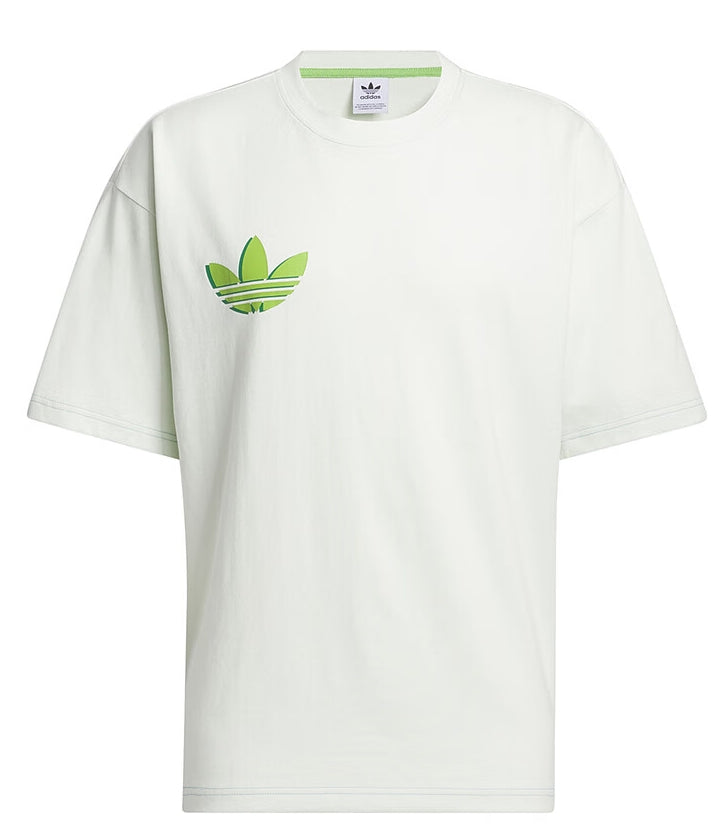 adidas Originals Casual Graphic T-Shirt Asia Sizing 'White Green' IT4988