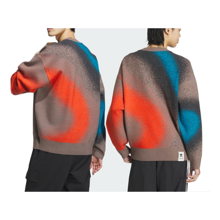 adidas Originals x Song for the Mute All Over Print Sweater Asia Sizing 'Brown Red Blue' IY9517