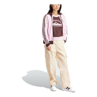 (WMNS) adidas Originals Beckenbauer Track Top Asia Sizing 'Pink Brown' IR6088