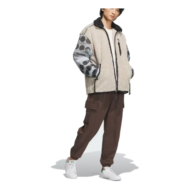 adidas Originals x Song for the Mute Fleece Jacket Asia Sizing 'Black Beige' IY9514