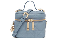 DIOR Lady Dior Lambskin Shoulder Bag Crossbody Bag Handbag Mini Women's Sky Blue