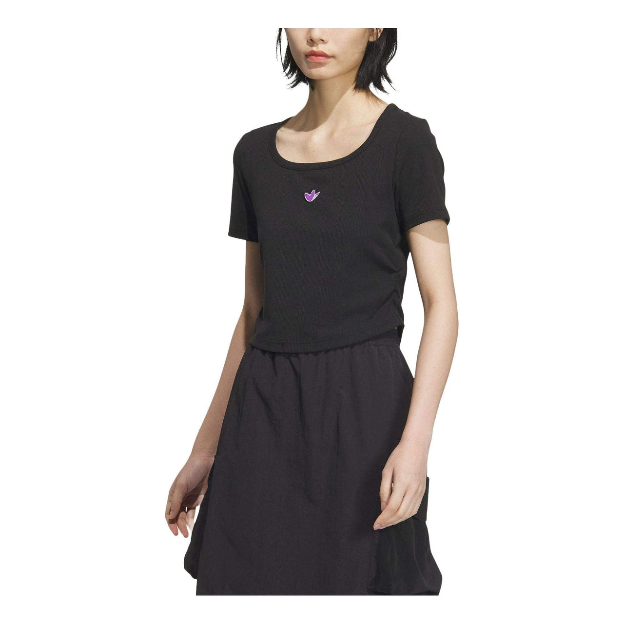 (WMNS) adidas Chinese Valentine's Day Graphic T-Shirt 'Black' JM2707