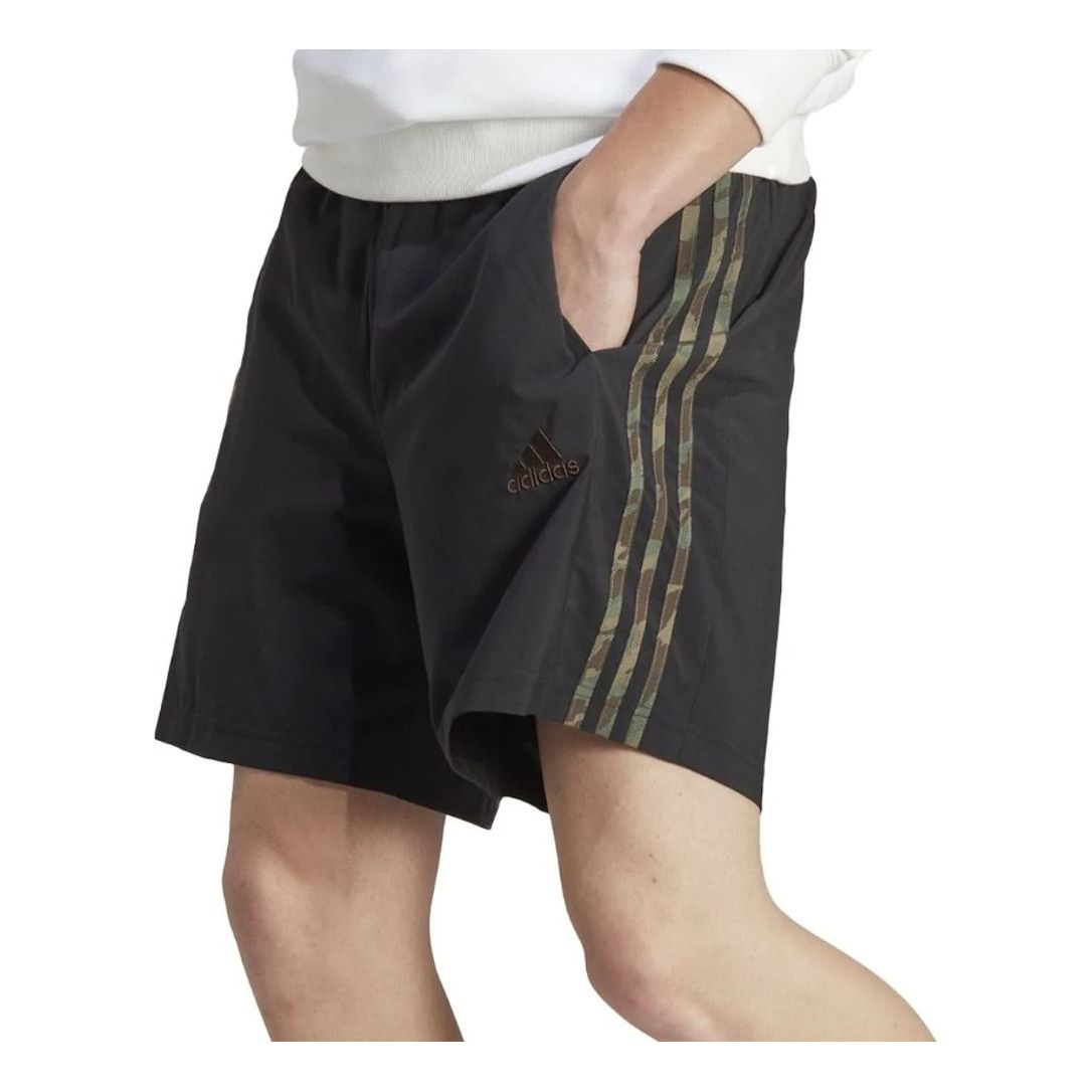 adidas AEROREADY Essentials Chelsea 3-Stripes Shorts 'Black Green' IC1493