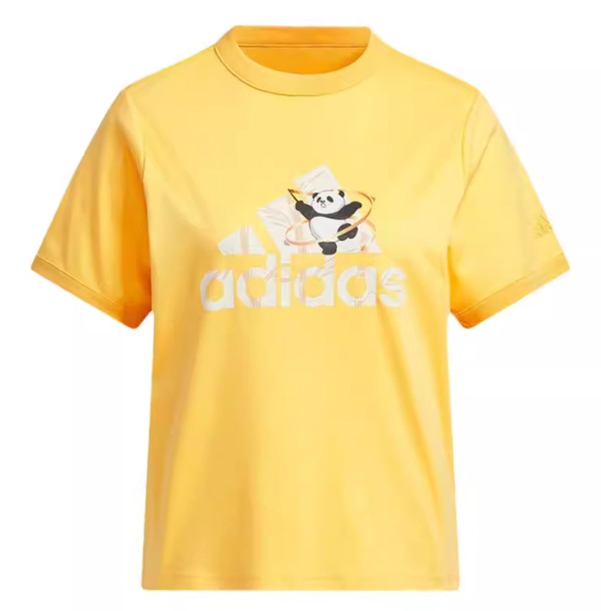 (WMNS) adidas China T-Shirt 'Yellow White' JI6864