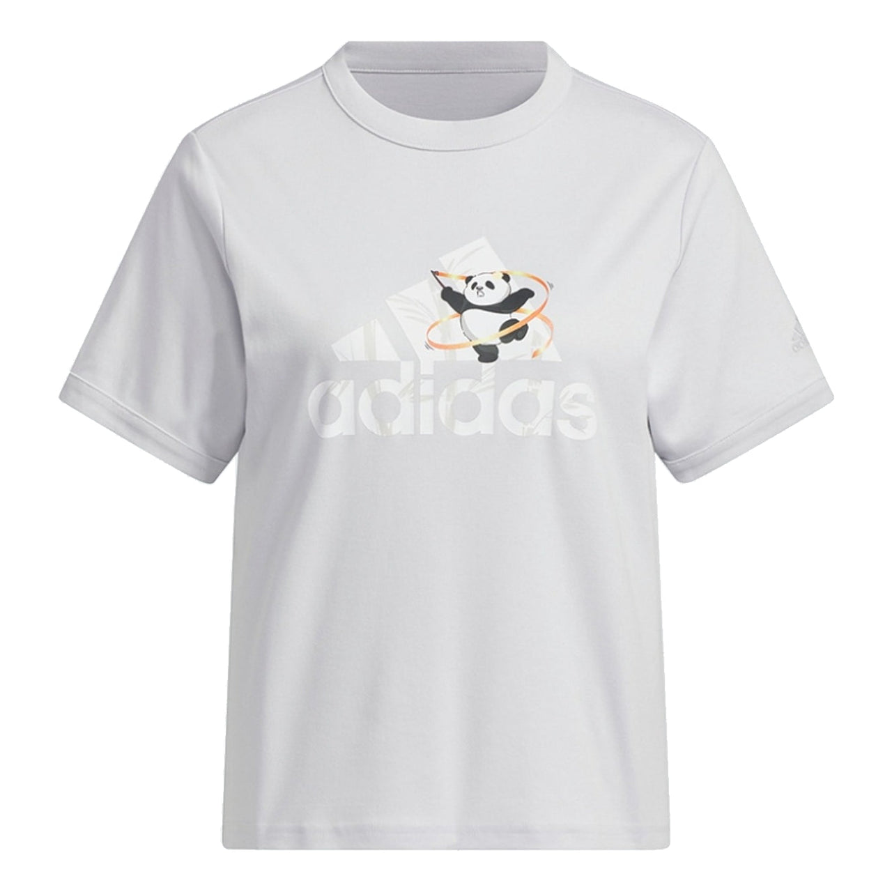 (WMNS) adidas China T-Shirt 'Grey White' JI6865