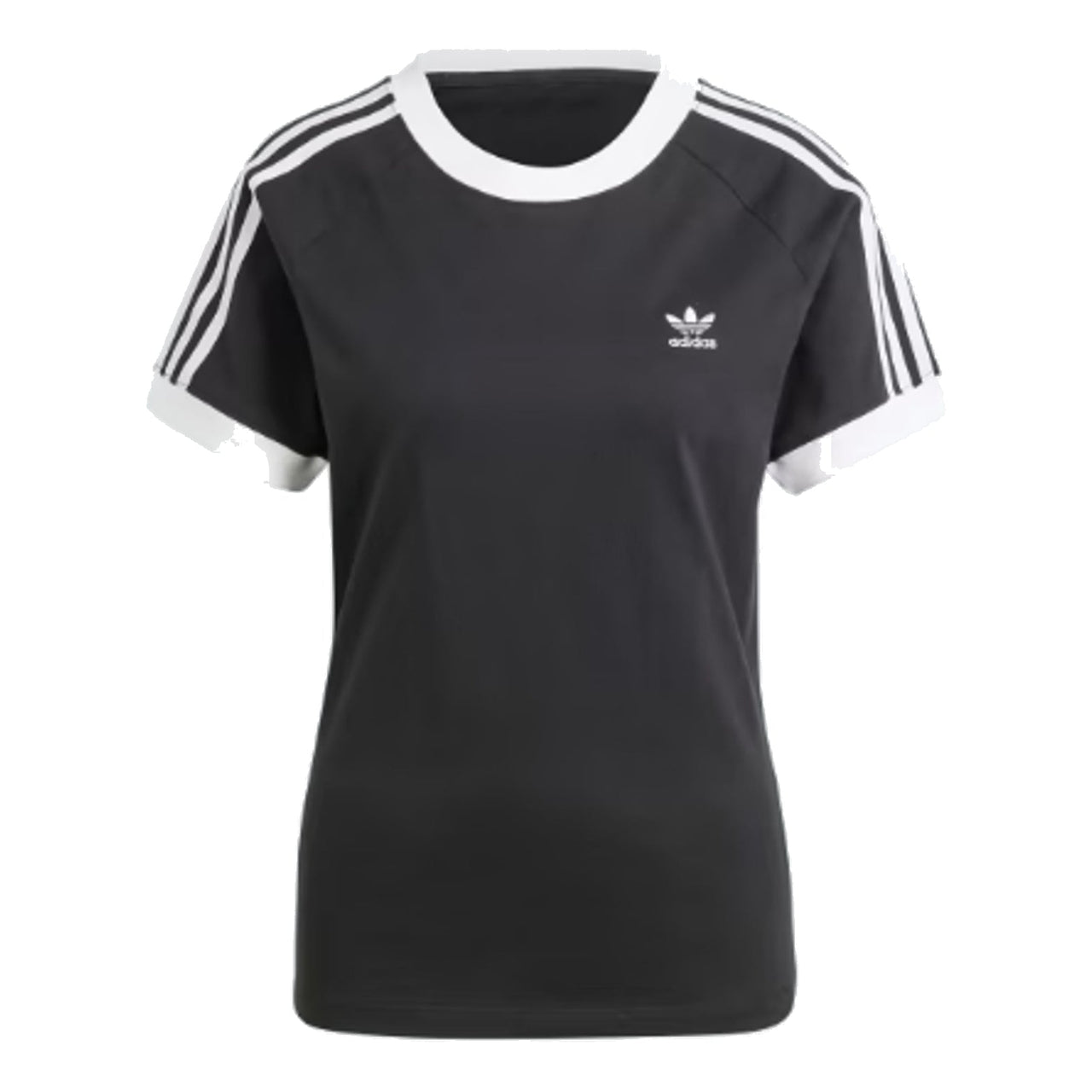 (WMNS) adidas Adicolor Classics Slim 3-Stripes T-Shirt 'Black White' IK4051