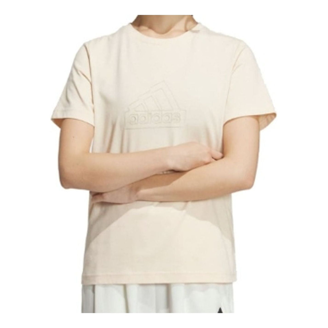 (WMNS) adidas Tech Bos T-Shirt 'Beige' IM8839