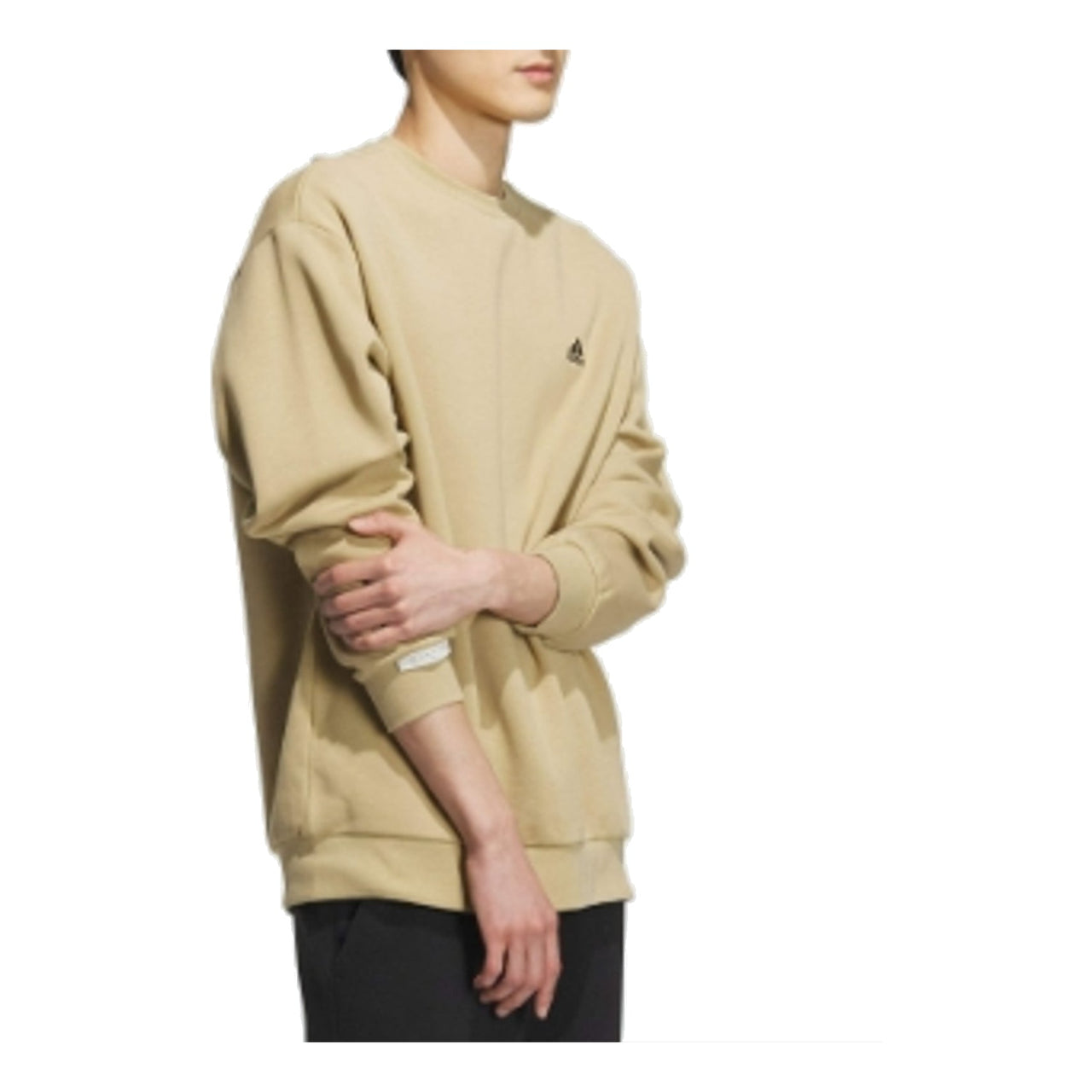 adidas Logo Crew Sweatshirt 'Tan' IV7601