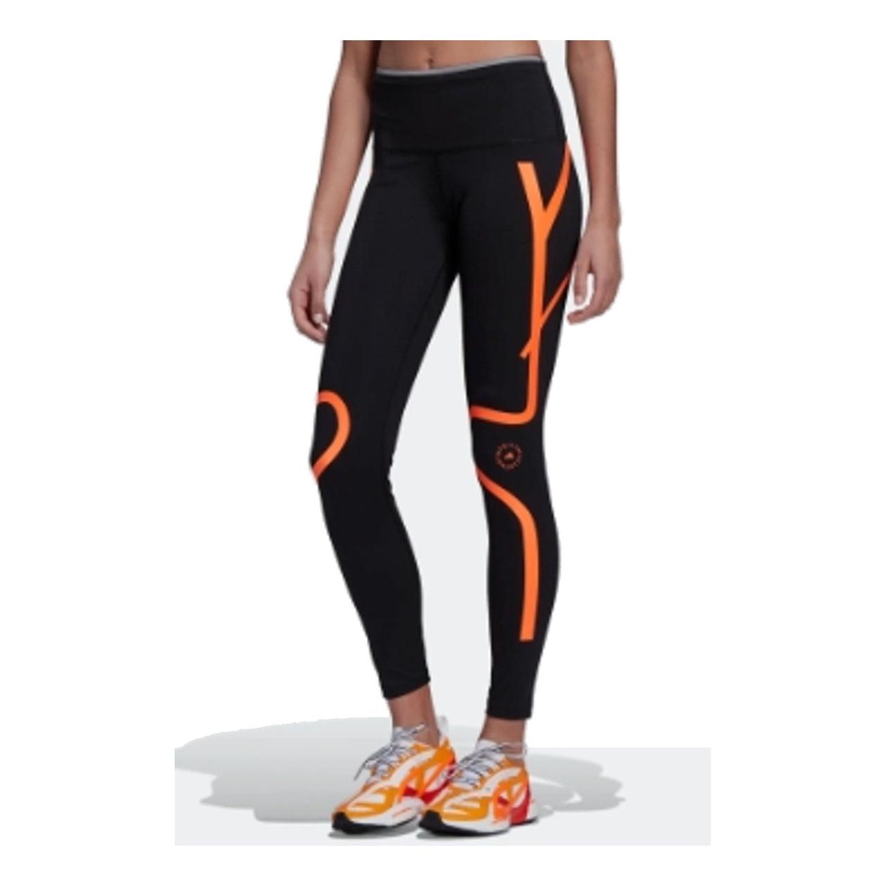 (WMNS) adidas by Stella McCartney TruePace Running Leggings 'Black Orange' HD9115