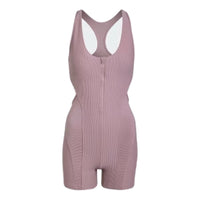 (WMNS) adidas Yoga Ribbed Bodysuit 'Purple HD9545