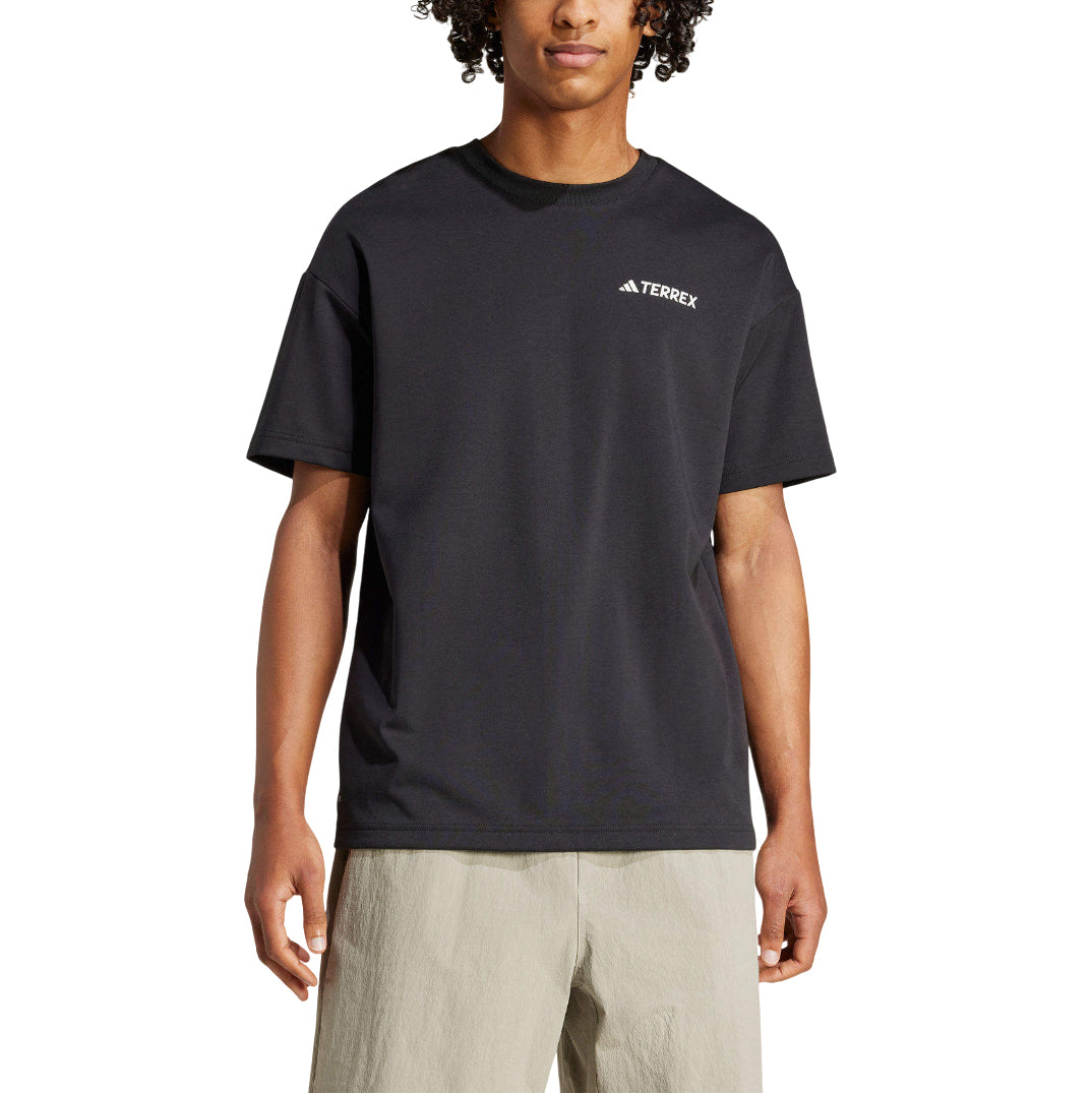 adidas x National Geographic Aeroready Graphic T-Shirt Asia Sizing 'Black' JD5957