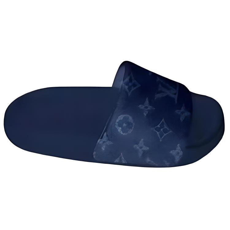LOUIS VUITTON Waterfront Slide Slippers Men's Blue