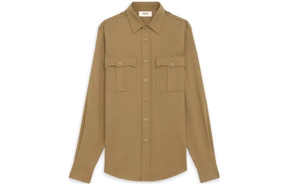 CELINE Shirts Men Brown