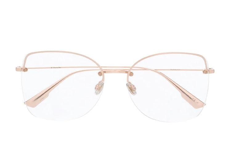 DIOR Eyeglass Frames Unisex Gold