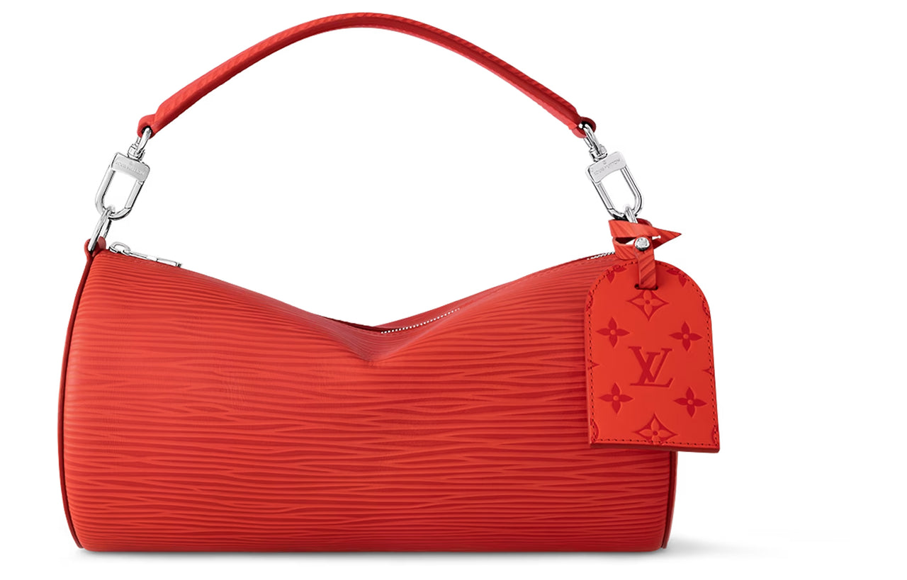 LOUIS VUITTON Cow Leather Shoulder Bag, Crossbody Bag, Handbag Medium Size Men's Vermilion