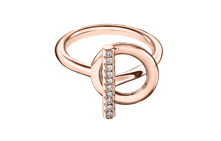 HERMES Rings Unisex Rose Gold