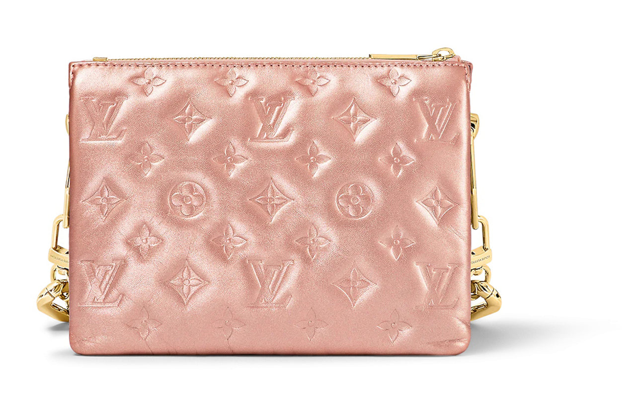 LOUIS VUITTON Coussin Sheepskin Shoulder Bag Pillow Bag Crossbody Bag Shoulder Bag Women's Rose Gold