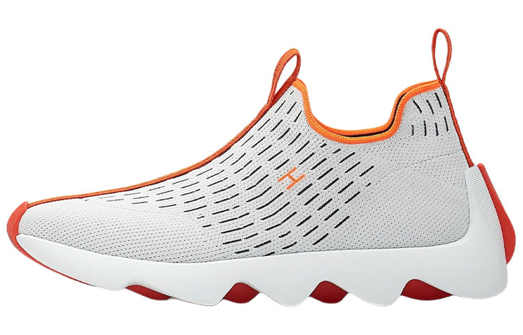 HERMES Eclair Cushioning, Slip Resistant, Abrasion Resistant, Breathable Low Top Casual Shoes Men's White