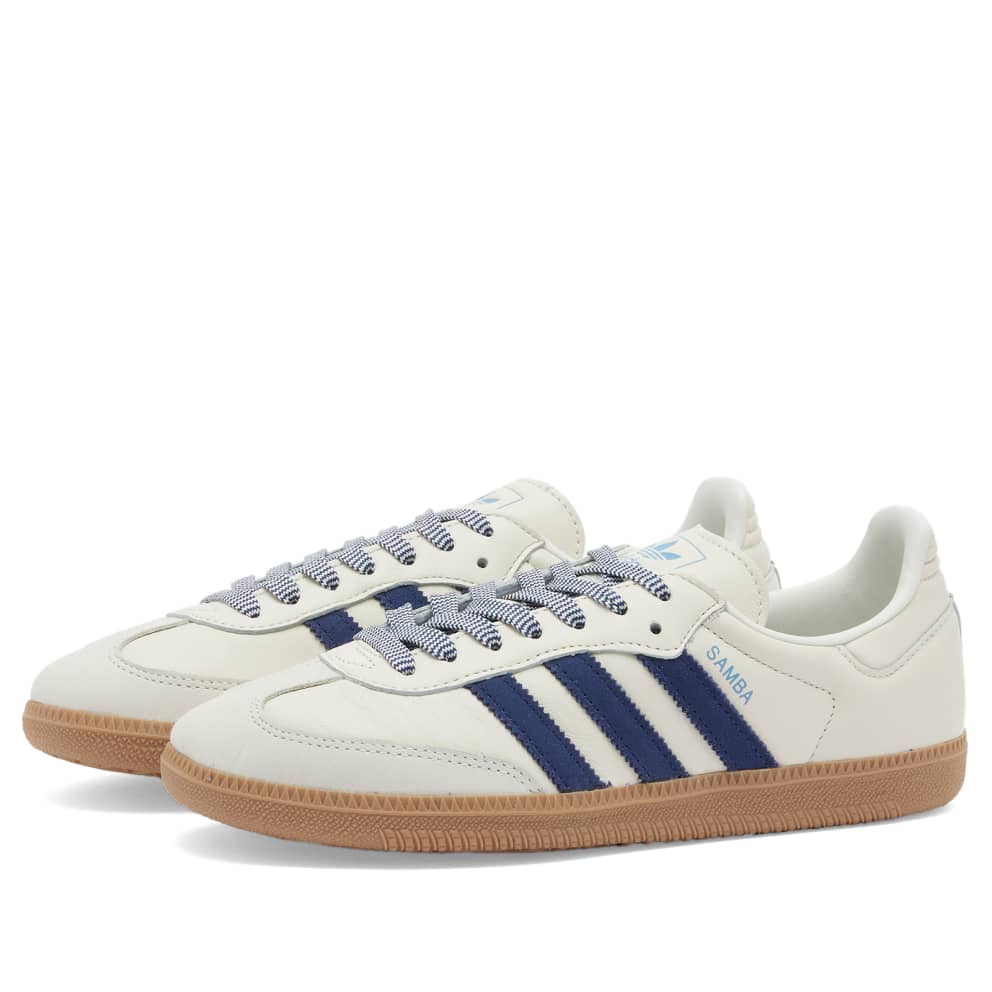 (WMNS) adidas Samba OG 'Off White Dark Blue' JI3907