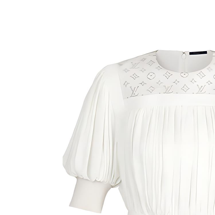 LOUIS VUITTON FW21 Short-Sleeved Dresses Women's White