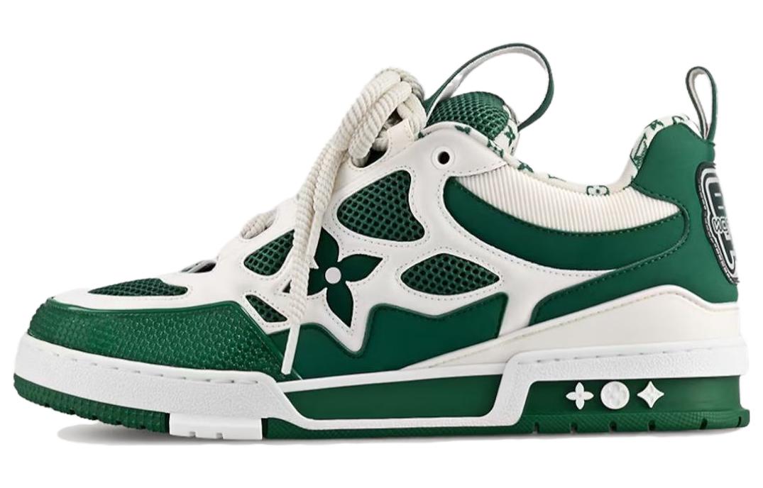 LOUIS VUITTON Lv Skate Sneaker Green White