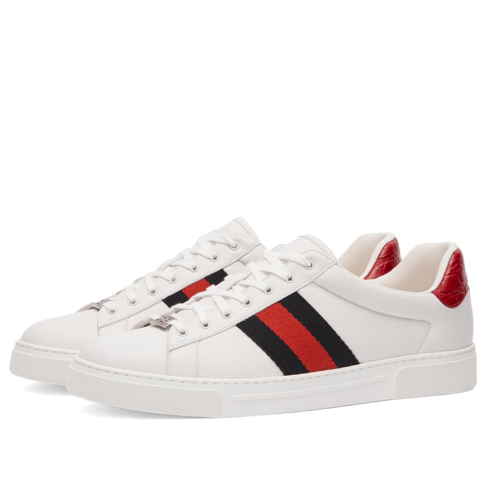 Gucci Ace Leather 'Red' 757892-AACAG-9074