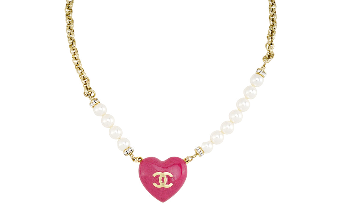 CHANEL Necklaces Women's Gold