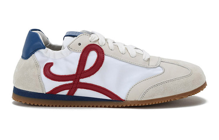 LOEWE Ballet Runner Slip Resistant, Breathable, Moisture Wicking Low Top Running Shoes Women's White Blue Tail