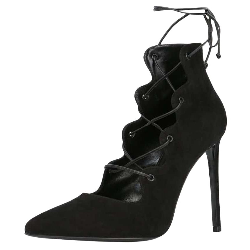 SAINT LAURENT Slim Heel High Heels Women's Black