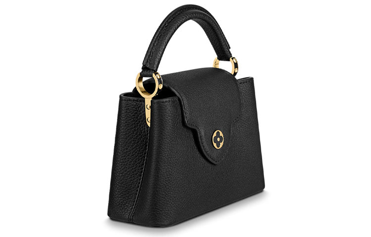 LOUIS VUITTON Capucines Leather Shoulder Bag Crossbody Bag Handbag Mini Women's Black