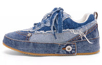 LOEWE Stylish Skateboarding Shoes Women's Denim Blue