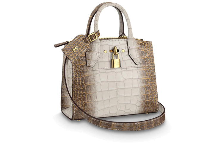 LOUIS VUITTON Women's City Steamer Mini Handbag White